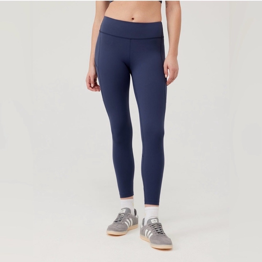 OUTDOOR VOICES SuperForm 7/8 Leggings Navy Blue Size Small